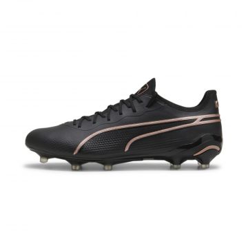 Puma King Ultimate Firm Ground Cleats - Black / Copper Rose